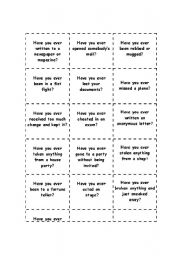 English Worksheet: Have You Ever...