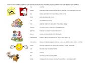 English worksheet: Adjectives