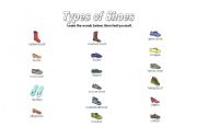 types of shoes