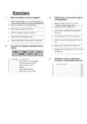 English Worksheet: grammar