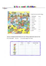 English Worksheet: Do you like...?