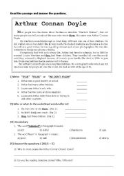 English Worksheet: reading Comprehension