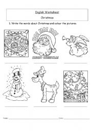 Christmas colouring