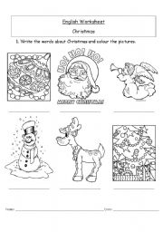 Christmas colouring