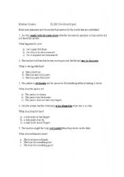 English Worksheet: Idioms for ESL