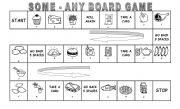 English Worksheet: SOME AND ANY BOARD GAME