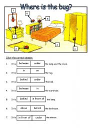 English Worksheet: Preposition