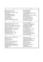 English Worksheet: general knowledge: Easy