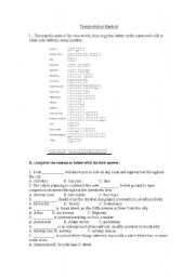 Means of Transport Crossword