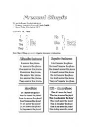 English worksheet: Present Simple