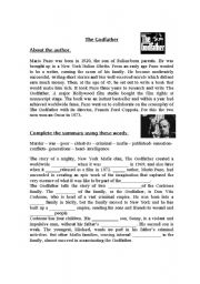 English Worksheet: The Godfather reader.