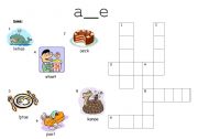 English Worksheet: a_e phonics