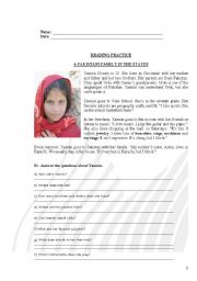 READING - A PAKISTANI FAMILY