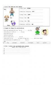 English Worksheet: Lets compare!