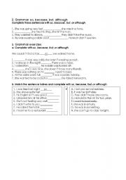 English Worksheet: Conjunction Worksheet