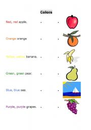 English Worksheet: Colors