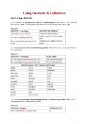 English Worksheet: gerunds