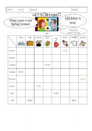 English worksheet: interview bingo