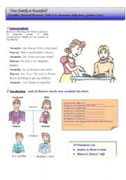 English Worksheet: Family - worksheet