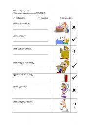 English Worksheet: Future: Going To