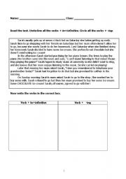 English Worksheet: GERUND-INFINITIVE