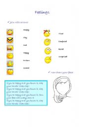 English Worksheet: feelings