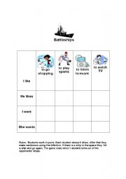 Battleships Game Using Infinitives