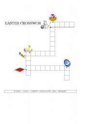 English Worksheet: EASTER CROSSWORD
