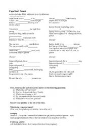 English Worksheet: Song - Papa dont preach