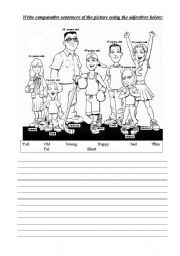 English Worksheet: Comparative