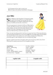 English Worksheet: Snow White - Simple Past