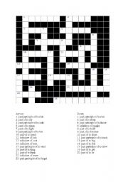 English Worksheet: Irregular Verb Crossword