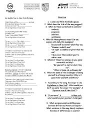 English Worksheet: An English Man In New york 