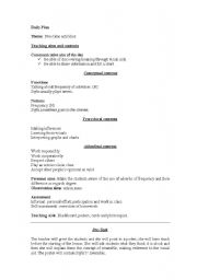 English Worksheet: Plan on Adverbs of  Frequency