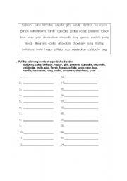 English Worksheet: Birthday Lesson Plan