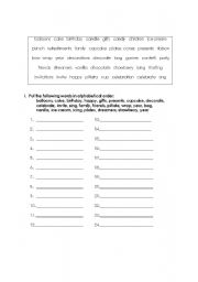 English Worksheet: Birthday Lesson Plan