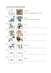 English Worksheet: The Comparative Form