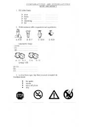 English Worksheet: COMPARATIVOS Y SUPERLATIVOS