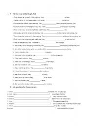 English worksheet: Simple Past