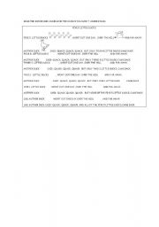 English Worksheet: five little ducks