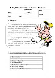 English Worksheet: likes and dislikes