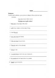 English Worksheet: Grammar Review