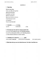 English Worksheet: High School Musical