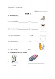 English Worksheet: Whats this?