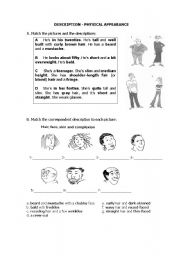 English Worksheet: Physical description