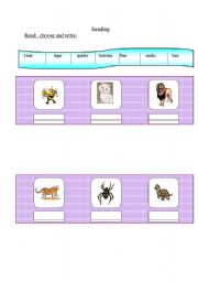 English worksheet: Animals