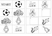 English Worksheet: toys - domino