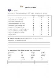English Worksheet: Simple Plan