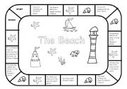 English Worksheet: Summer - board game
