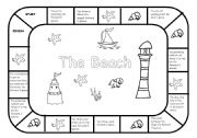 English Worksheet: Summer - board game